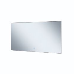 Modern Wall Mirror Infrared Heater with CCT & Dimming LED Light - 450W, IP54, UK Plug & Play