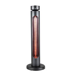 1500W Outdoor/Indoor Infrared Heater with Remote, 8 Heating Levels & Timer, IP65 Rated