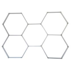 5 x Hexagon LED Garage Light, 24 Pack 160W 4000K