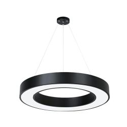 24W Hollow Round Pendant Light, Modern Minimalist LED Chandelier