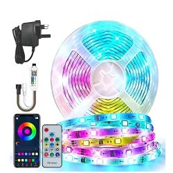 5 Meter Running RGB Magic LED Strip with PS and Remote