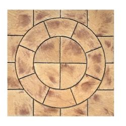 Chapterstone Chalice Circle Squared Off Pack 2.7x 2.7m Honey Brown 