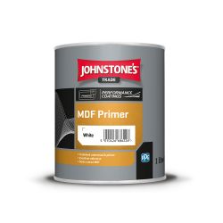 Johnstone's Trade - Wood & Metal Paint - MDF Primer - White - 1L