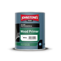 Johnstone's Trade - Wood & Metal Paint - Wood Primer - White - 1L