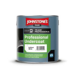 Johnstone's Trade - Wood & Metal Paint - Professional Undercoat - Brilliant White - 2.5L