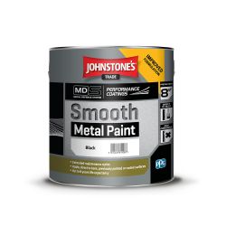 Johnstone's Trade - Smooth Metal Paint - Black - 2.5L