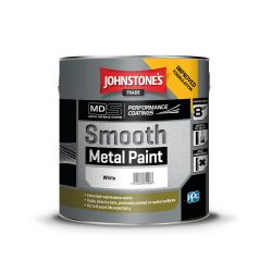 Johnstone's Trade - Smooth Metal Paint - White - 2.5L