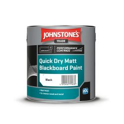 Johnstone's Trade - Matt Blackboard Paint - Quick Dry - Black - 2.5L