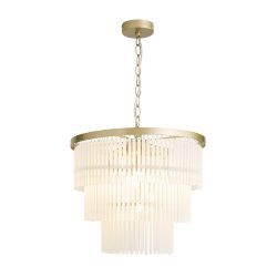 Lupin 5 Light Pendant Brass