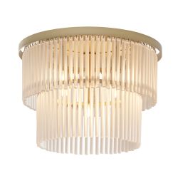 Lupin 5 Light 2 Tier Flush Brass