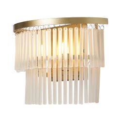 Lupin 2 Tier Wall Light Brass
