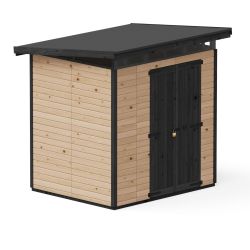 Upyard Strongbox Brown & Black  Storage Shed 6ft 6" x 5ft 3"