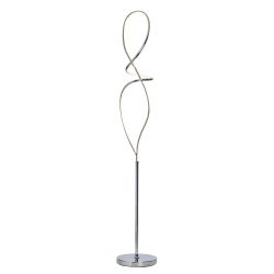 Adel Led Spiral Floor Lamp Chrome