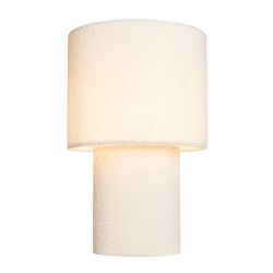 Heatley Boucle Table Lamp White
