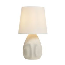 Delph Ceramic Table Lamp Cream