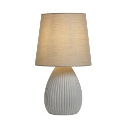Delph Ceramic Table Lamp Light Grey