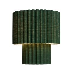 Tallarn Double Shade Pleated Table Lamp Green