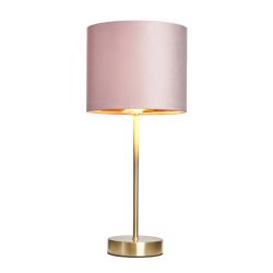 Ersham Velvet Table Lamp Pink