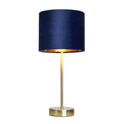 Ersham Velvet Table Lamp Navy