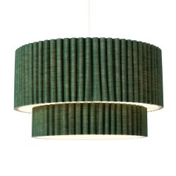 Tallarn Double Tier Pleated Shade Green