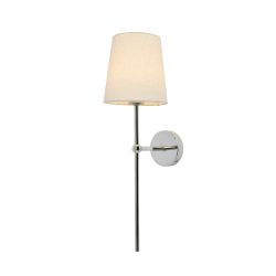 Austell Usb-C Rechargeable Shaded Wall Light Chrme