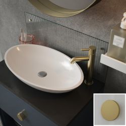 Clear Fluted Glass Bathroom S'back Brass 250x500mm