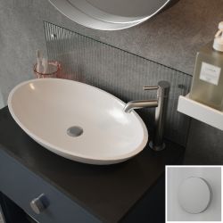 Clear Fluted Glass Splashback Chrome 250x600mm