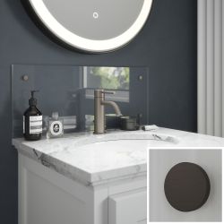 Clear Glass Splashback Bronze 250x500mm