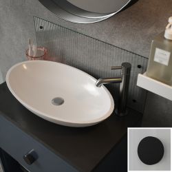 Clear Fluted Glass Splashback Matt Black 250x600mm