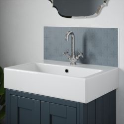 Laura Ashley Wicker Chalk Blue Splashback 25x60cm