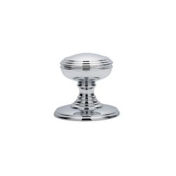 Plain Knob Concealed Fix Polished Chrome