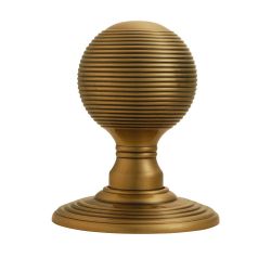 Reeded Knob Concealed Fix Florentine Bronze
