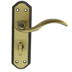 Wentworth Lever On Backplate Bathroom 57Mm