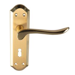 Lytham Lever On Backplate Bathroom 57M 