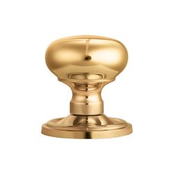 Victorian Mushroom Knob Concealed Fix Pbrass