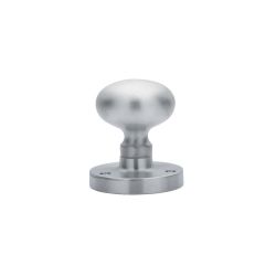 Victorian Mortice Knob Mushroom Satin Chrome