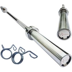 Body Revolution Bar Straight 2" Olympic 4 ft with Spring collar
