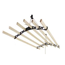 Clothing Airer Ceiling Pulley - Black - 2.4m