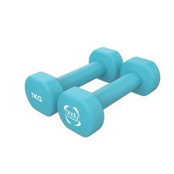 2 x 1KG Neoprene dumbbells