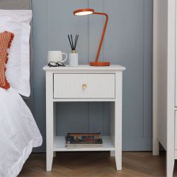 Florence White Panel Night stand