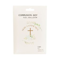 Communion Blue Foil Balloon 46cm