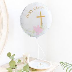 Communion Pink Foil Balloon 46cm