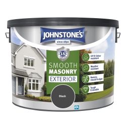 Johnstone's Smooth Masonry Black 10L