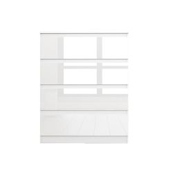 High-gloss 4-drawer cabinet