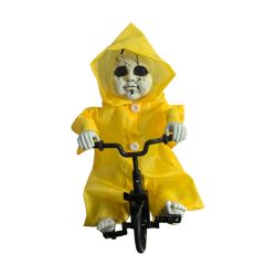 Animated Doll Riding Bike With Sound 35cm