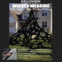Black Wicked Spiderweb 200cm