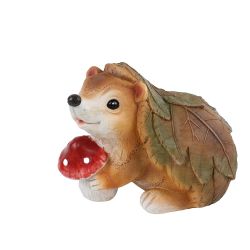 Hedgehog With Mushroom 19 x 14cm