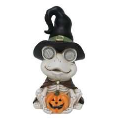 Skeleton Frog LED Eyes 18 x 34cm