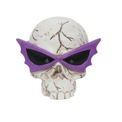 LED Skull Wearing Glasses 14cm
