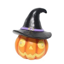 LED Pumpkin With Hat 37cm